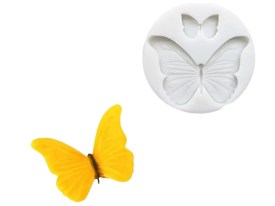 Molde silicona 2 mariposas color gris 
